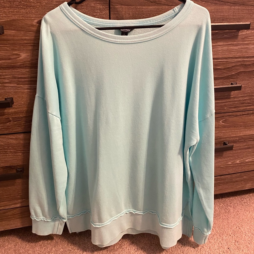 Long Sleeved Blue Sweater - L